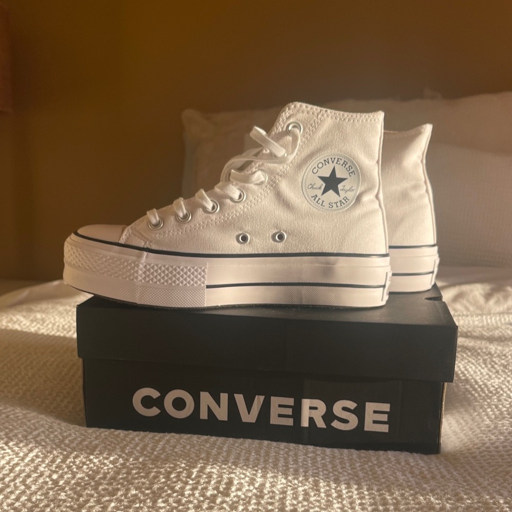 Converse All Star White Canvas High-Tops